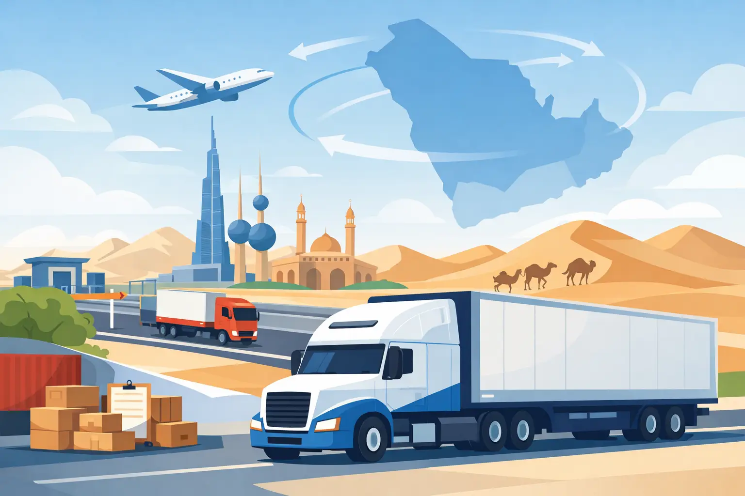 Land Freight Service Benefits for GCC Businesses