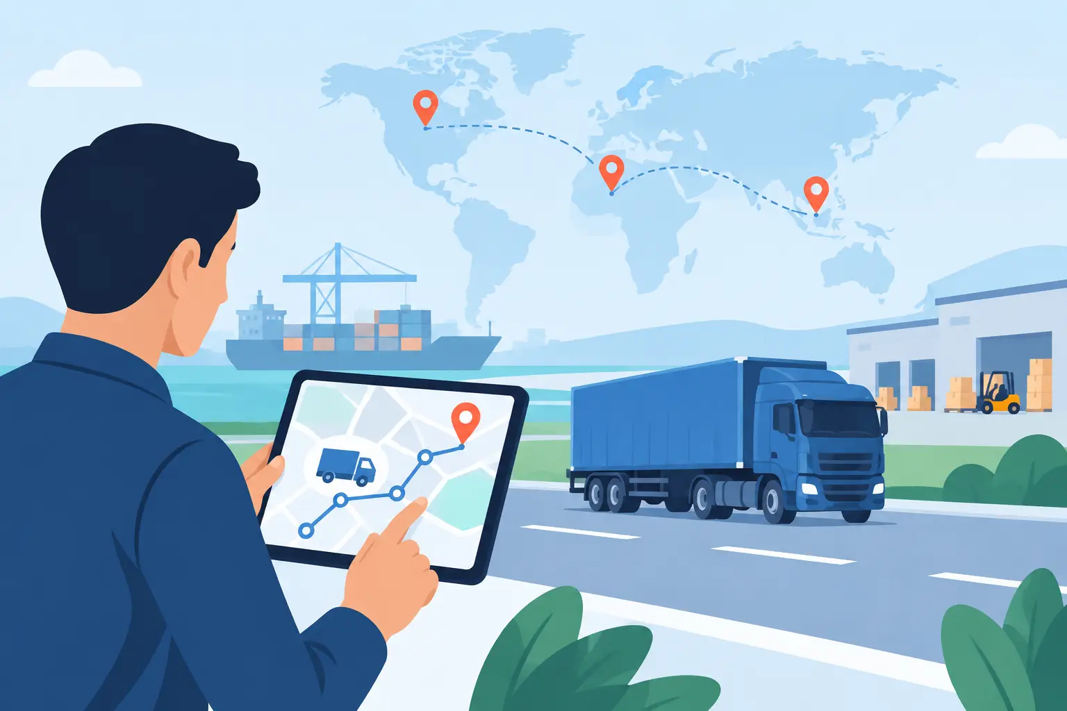 Freight Shipment Tracking for Delivery Control